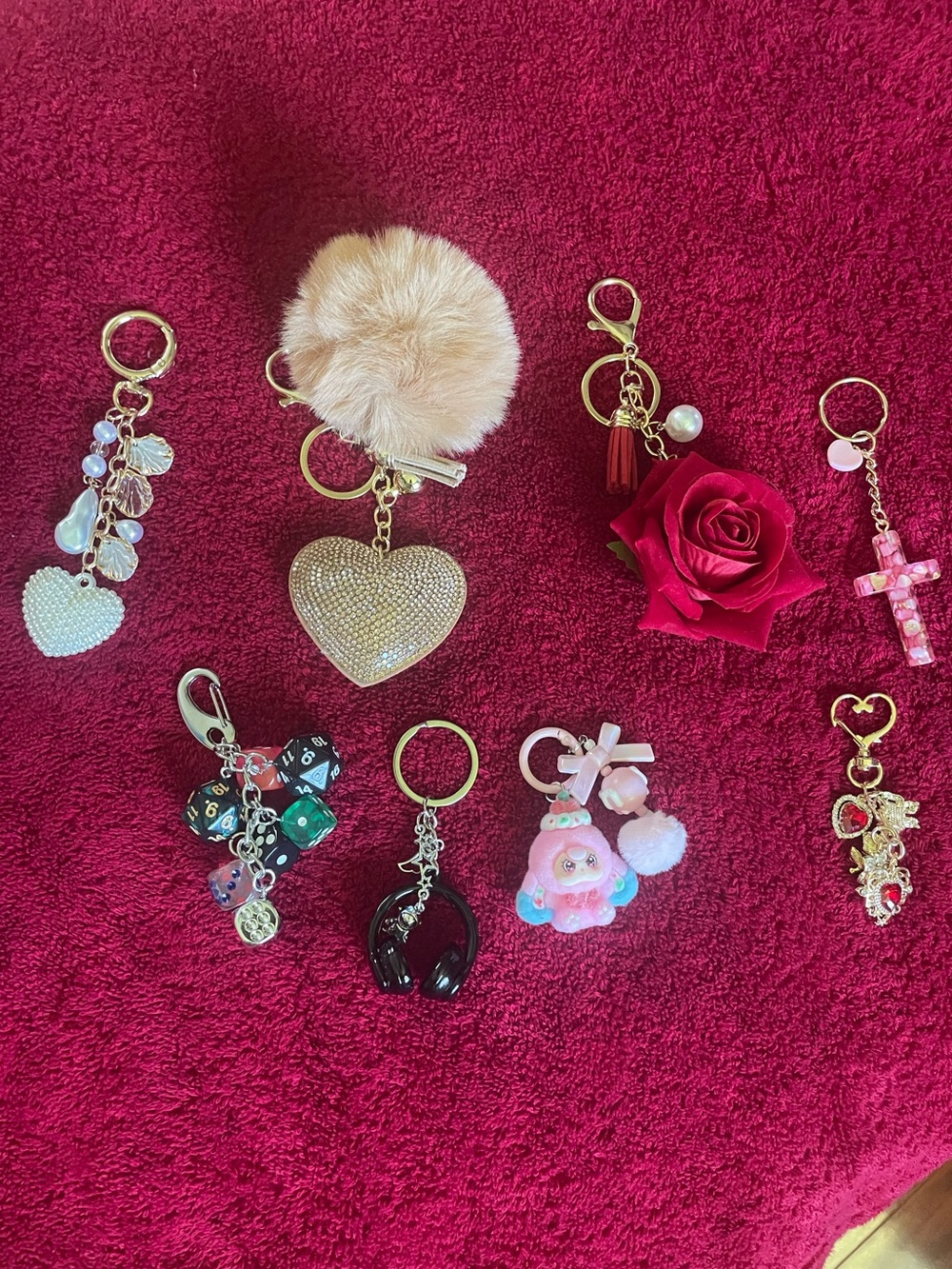Key Chains/Bag charms lot